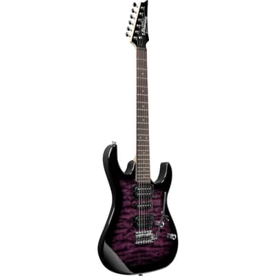 Ibanez GRX70QA GIO RX 6-String Electric Guitar - Transparent Violet Sunburst image 4