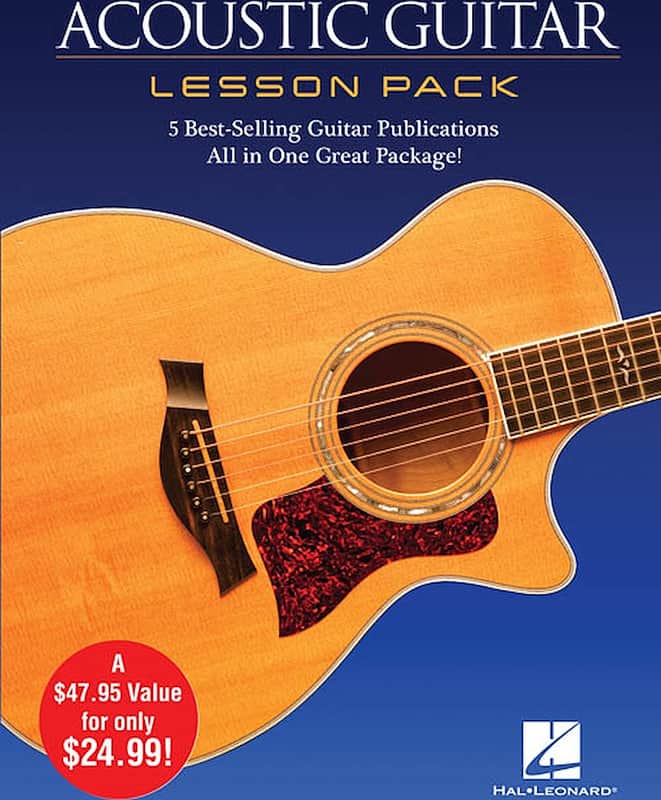 Acoustic Guitar Lesson Pack - 5 Best-Selling Guitar Publications in One Great Package!
4 Books and 1 DVD image 1