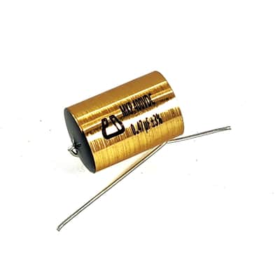 PAN OCEAN .47UF 400V METALLIZED POLYPROPYLENE CAPACITOR - GOLD image 1