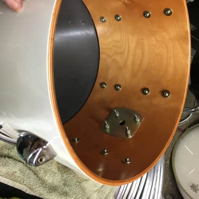 1970's Yamaha Recording Custom 9000 Series White Drum Set- image 9