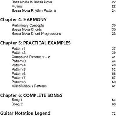Bossa Nova Guitar - Essential Chord Progressions, Patterns, Rhythms and Techniques image 2