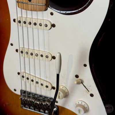 Fender Stratocaster from 1958 in sunburst finish with newer case image 6