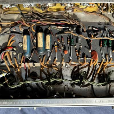 1965 Fender Vibrolux Reverb Blackface AA864 Amp Vintage - Jensen C10NS Speakers, 1966 Cabinet & Documentation image 18