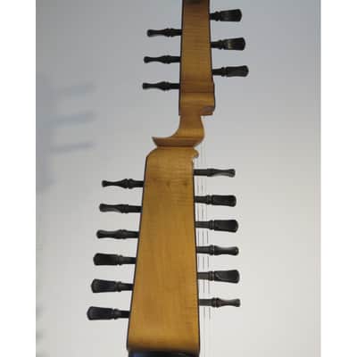 13 Course Baroque Theorbo Swan Head Lute by Armin Gropp with Hard Case image 6