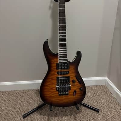 Ibanez S5470Q-RBB Prestige 2012 - 2014 - Regal Brown Burst image 1