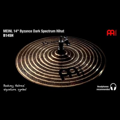 Meinl Byzance Dark Spectrum Hi Hat Cymbals 14 image 2
