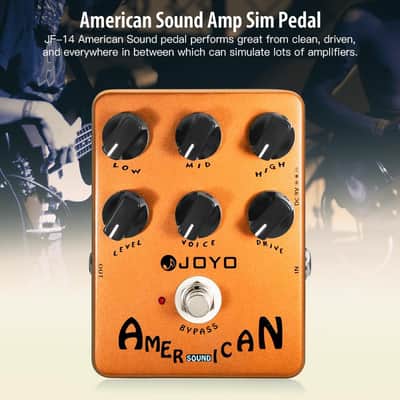 JOYO JF-14 American Sound Amp Simulator Pedal of Fd 57 Deluxe Amplifier from Clean to Overdrive Sound for Electric Guitar Effect - Bypass image 8