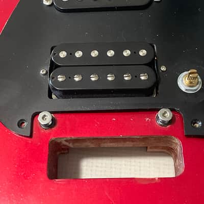1983-84 Japan ESP Kramer Pacer Deluxe Globe Series Candy Apple Red Semi Loaded Guitar Body Floyd Ready image 4