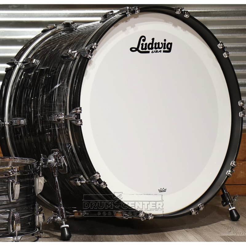 Ludwig Classic Maple Vintage Black Oyster 26x14 Bass Drum image 1