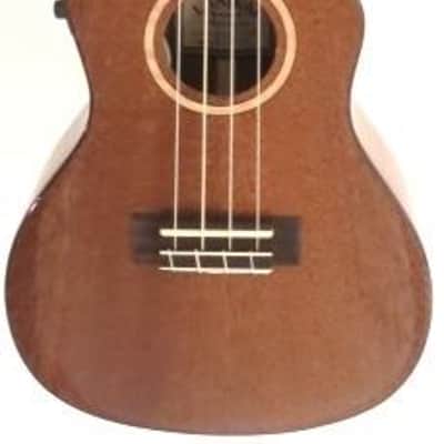 Lanikai MAS-CEC Solid Mahogany Electric Acoustic Cutaway Concert Ukulele w/ Case image 2