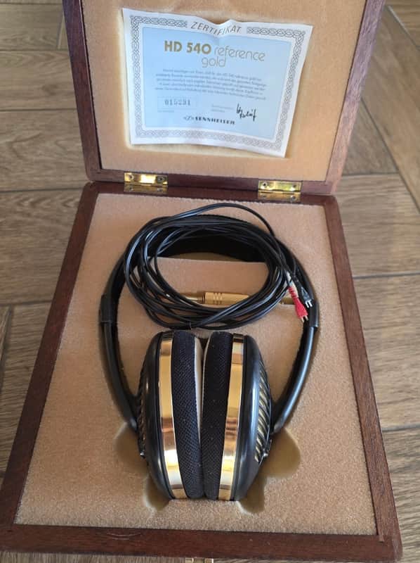 Rare Collectors Limited edition Sennheiser HD500 reference gold image 1