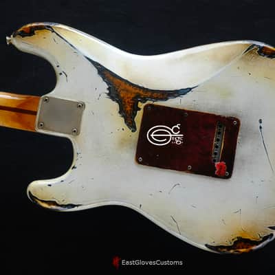 Fender Stratocaster Vintage White/Sunburst Custom Shop Texas Special Heavy Aged Relic  (RARE) image 8