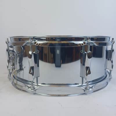 Premier 5x14"Snare Drum Chrome Steel Model#1005 8Lug England Vintage70 NEW Heads image 5