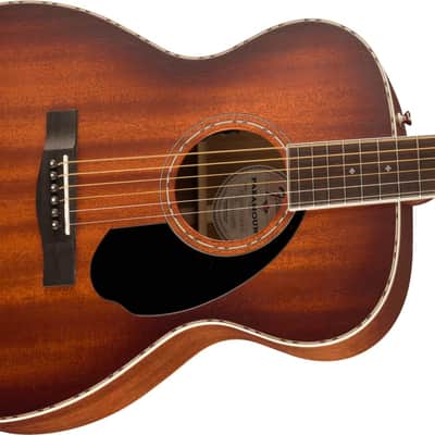 Fender Paramount PO-220E Orchestra, All Mahogany, Ovangkol Fingerboard, Aged Cognac Burst image 1