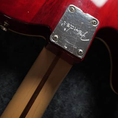 Fender Hollow Body Telecaster Partscaster P90 Special Natural Red Spalted Maple Flame top image 16