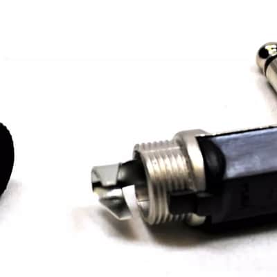 (2) Two Genuine REAN by NEUTRIK NYS207 Mono 1/4" Plug Right Angle 6.35 mm Nickel image 5