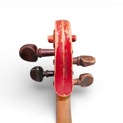 Vintage 1975 Soviet Student Violin 1/8 Moscow Cold War Era with 3 Old Bows & Original Cloth Bag imagen 12