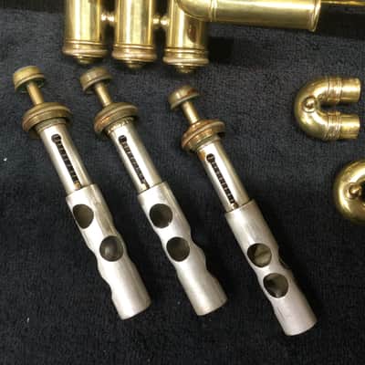 Frank Holton Holton-Clarke Model Cornet 1922 - Raw Brass image 16