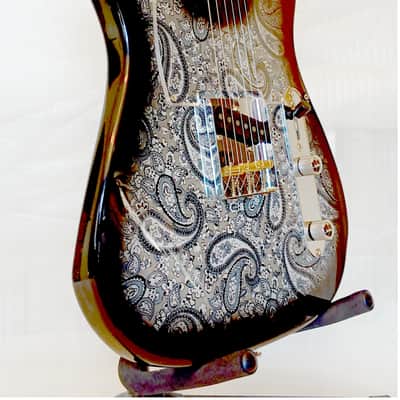 Firefly FFTL-SGY-538 Pure Series Electric Guitar - Black Paisley Color image 5