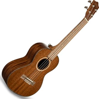 Lanikai MAS-T All Solid Mahogany Tenor Ukulele Bundle w/Bag, Stand, Tuner, and Cloth image 3