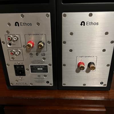 U-Turn Audio Ethos Powered Desktop/Bookshelf Speakers with grills image 3