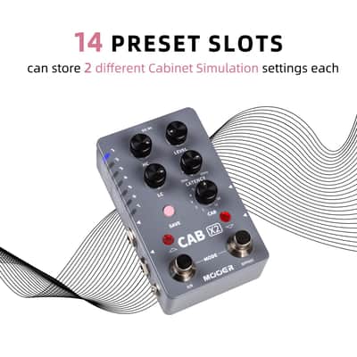 MOOER CAB X2 Dual Footswitch Cab Sim IR Loading Stereo Cabinet Simulation Pedal   (Price includes the import duty for US buyer) image 2