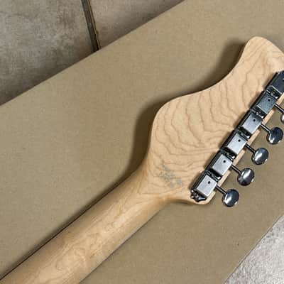 2025 Danelectro Coral Electric Sitar Red Sparkle Metal Flake image 7
