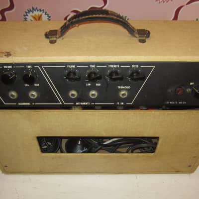 Vintage 1960s Stewart Combo Amp  - White and Black 2 x 8" speakers image 4