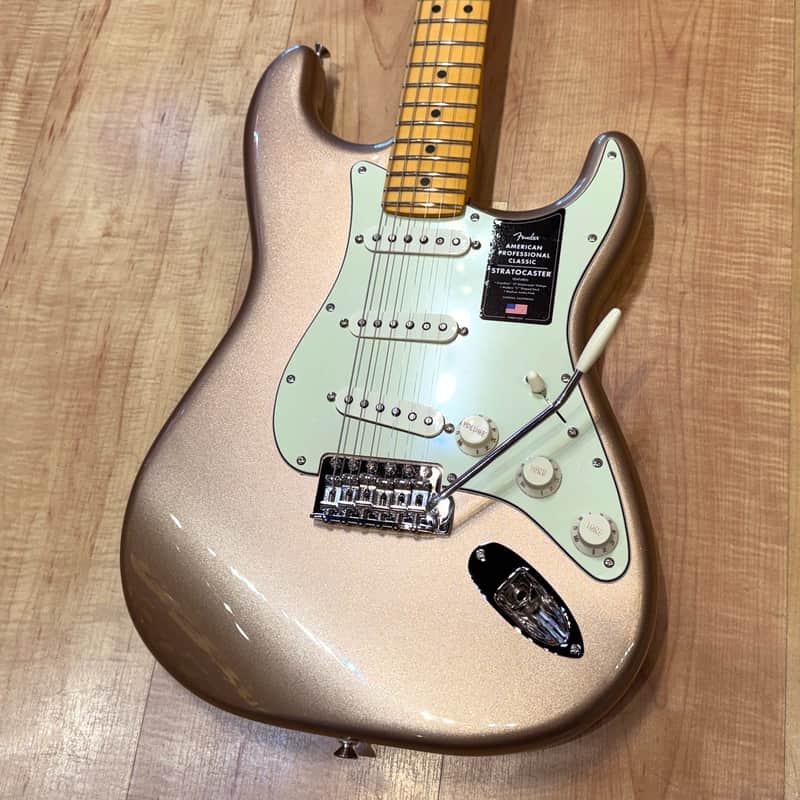Fender American Professional Classic Stratocaster Electric Guitar 2025 - Faded Firemist Gold image 1