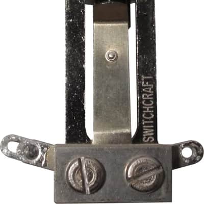 Switchcraft Long Straight 3-way USA Toggle Switch for Les Paul Nickel/ Amber Tip image 1