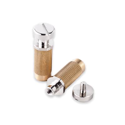 TonePros SM1 Metric Locking Wraparound Tailpiece Posts and Bushings (Nickel)