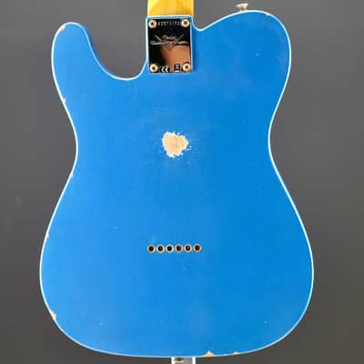 Fender Custom Shop 1963 Telecaster Relic 3A Rosewood Fingerboard Aged Lake Placid Blue image 8