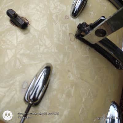 Slingerland Radio King Late 50s - mid 60s - White Marine Pearl image 9