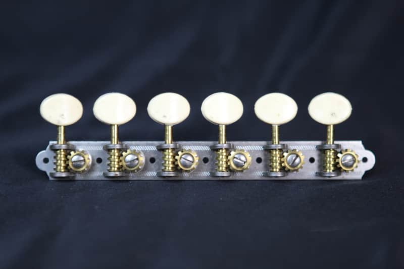 Vintage Waverly 6 On-a-Plate Tuners 1960's Nickel NOS! UNUSED! image 1