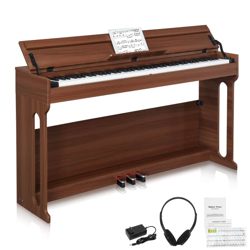 Glarry 88-Key Home Fully Weighted Hammer-action Keybed Digital Piano image 1