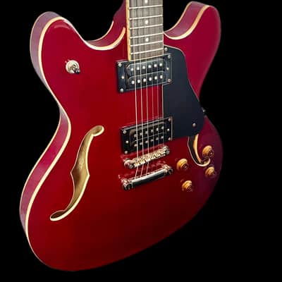 Washburn HB30 Electric Guitar in Vintage Cherry Red image 6