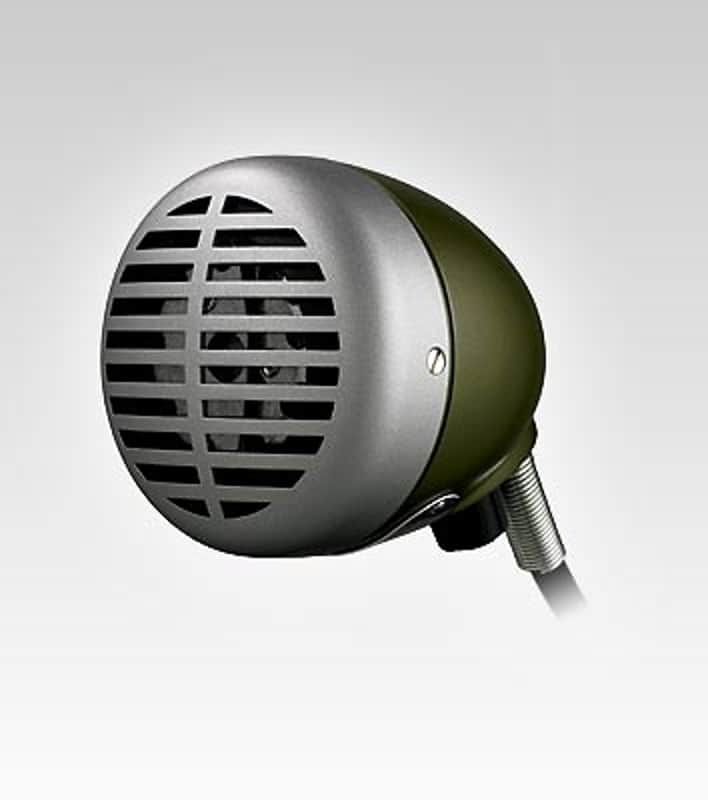 Shure 520DX Green Bullet Dynamic Harmonica Microphone image 1