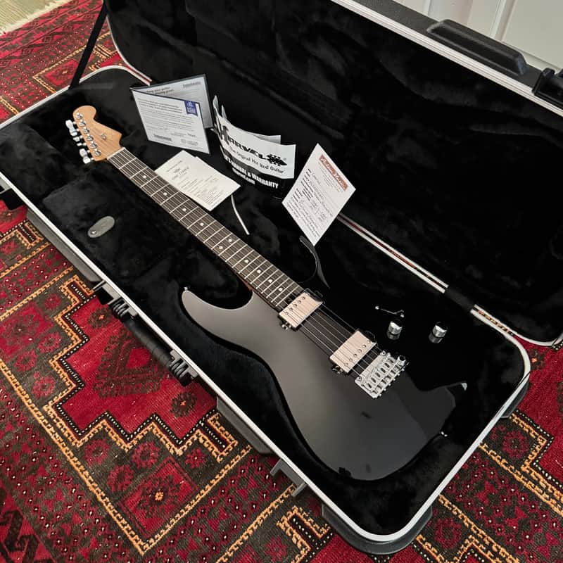 Charvel Super-Stock DKA22 2PT EB (2024) Black w/ HSC image 1