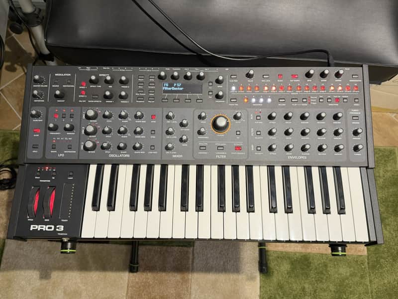 Sequential Pro 3 - 37-Key 3-Voice Monophonic / Paraphonic Synthesizer 2020 - Present - Black with Wood Sides image 1