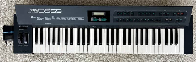 Vintage Yamaha Model DS55 Synthesizer Keyboard with 66 Keys and