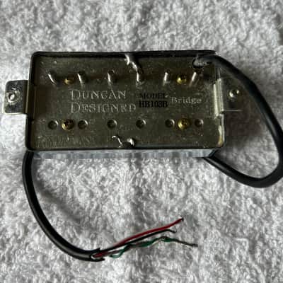 2000's Seymour Duncan Designed HB103 B Bridge Neck Guitar Pickup Chrome image 2