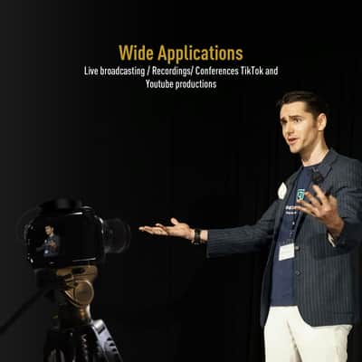 VOHALO Wireless Lavalier Microphone for iPhone, Android & PC, Mini Clip-on Lapel Bluetooth Mic with Noise Reduction for Video Recording, Streaming, Vlog, YouTube, TikTok(U.S. domestic inventory) image 6