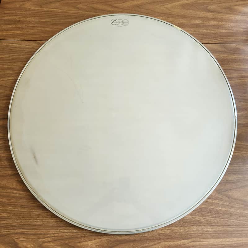 NOS Ludwig Weathermaster 30" Timpani Drum Head Smooth White 1960s Script Cloud Stamp Bild 1