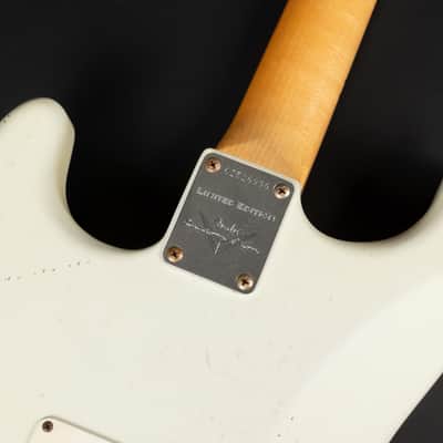 2012 Fender Custom Shop '69 Reissue Stratocaster Relic MN - Olympic White | USA Limited Edition 1 / 30 Reverse Headstock Abigail Ybarra Handwound Pickups Jimi Hendrix Style | CoA OHSC image 14