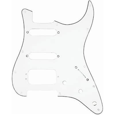 Genuine Fender H/S/S, 11-Hole Fat Strat/Stratocaster Pickguard, 3-Ply - WHITE image 4