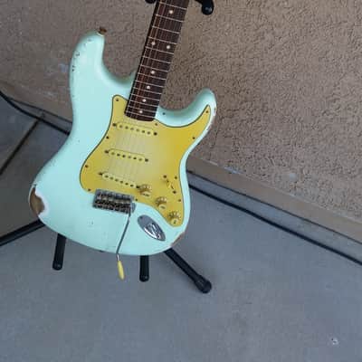 Custom Stratocaster* Relic - MJT Finish Surf Green - Chunky Neck image 3