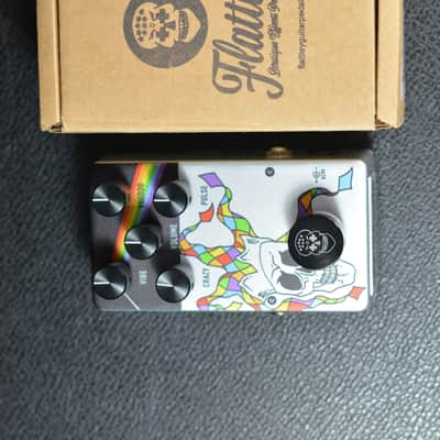 Flattley Guitar Pedals Crazy Diamond 2021 - Present - Silver / Rainbow Graphic image 6