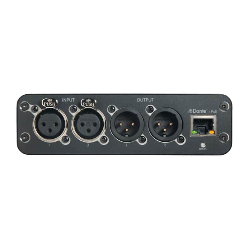 Shure ANI22-XLR 2 CH IN/2 CH OUT - DANTE, 1/3 RU, XLR image 1