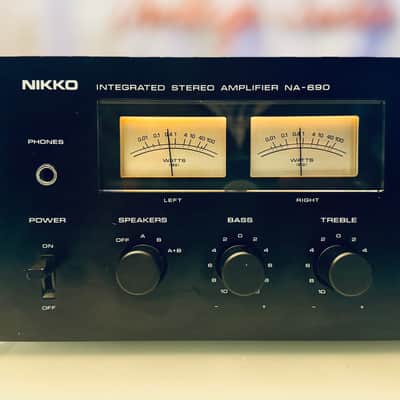 Vintage Black Nikko NA-690 Integrated Amplifier - Serviced + Cleaned image 4