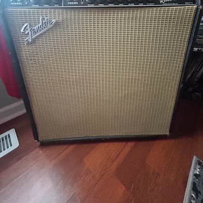 1969 Fender Super Reverb 2-Channel 40-Watt 4x10" Guitar Combo Black Panel image 1